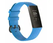 Replacement Silicone Watch Straps Compatible with the Fitbit Charge 3 & Charge 4 - Light Blue