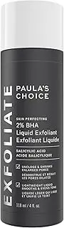 Paula's Choice SKIN PERFECTING 2% BHA Liquid Salicylic Acid Exfoliant, Daily Facial Exfoliator for Blackheads, Enlarged Pores, Wrinkles & Fine Lines, Fragrance-Free, Full Size - 118 ml