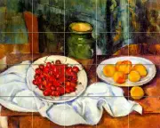 Art Mural Ceramic Backsplash Decor Cezanne Tile #212