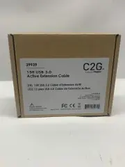 C2G 15ft USB 3.0 Active Extension Cable, USB A-M to USB A-F Cable, Black (39939)