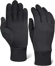 [IGN1TE] Touch Screen Compression Sports Running Gloves - Lightweight Thermal Glove Liners Designed for Running, Cycling, Driving & Texting - 90% Nylon 10% Spandex Reinforced Blend - Fits Men & Women