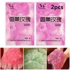 Rose Bubble Bath Powder for Foot Soak and Body Skin Care - Crystal Mud Formul ш.