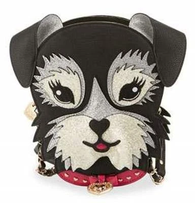 Betsey Johnson Authentic Kitsch Fritzy Crossbody Dog Shoulder Bag Purse NEW NWT