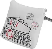 [CRAFTSMAN GOLF] Poker Heel Shaft Mallet Putter Headcover Four of A Kind Aces for Taylormade Spider GT Odyssey Golf 2021 2022 Ten Putter Magnetic Closure