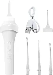 Earwax Removal Kit - Electric Gentle Ear Wax Cleaner With LED | Smart Reusable Safe Portable Device For Home Baby Travel Health Hygiene Personal Family Kids Adults
