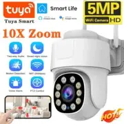 5MP PTZ Wifi Camera Tuya Smart Security Video AI Auto Tracking IP 10XZoom Camera
