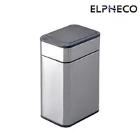 在飛比找ETMall東森購物網優惠-ELPHECO 不鏽鋼雙開蓋感應垃圾桶 ELPH9809 鈦