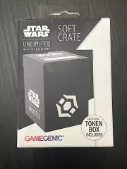 Star Wars Unlimited Deck Box Black TCG Card Game Soft Crate Gamegenic
