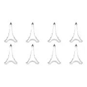 8x R&M Eiffel Tower Cookie Cutter Polyresin Coated Steel Bake Mould 11cm White