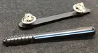 Thin Blue Line Baton Pin, Black, Old Style Police Baton, 70mm Long, 2 Rear Pins