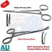 Dental Homeostatic Kelly Forcep Straight & Curved Body-Piercing Locking Plier CE