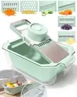Vegetable Chopper With 6 Blades - Easy Clean Mandoline Slicer for Kitchen, Pr...