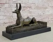 Signed Original Milo Anubis Egyptian Collectible Dog Bronze Masterpiece Figurine