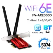 WiFi 6E PCIe Wireless Card Intel AX210 Desktop PC Network Bluetooth PCIE Adapter