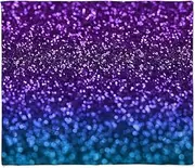 CafePress Purple Teal Faux Glitter Ombre Throw Blanket Soft Plush Throw Blanket 60" x 50"