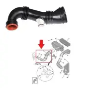 Intercooler Pipe Turbo Air Filter For Mini Cooper Fiat Scudo 1.6 9687883680