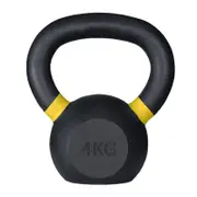 METEOR 4kg Cast Iron Kettlebells with Color-Coding