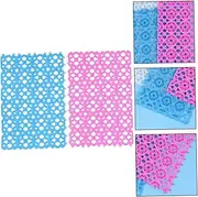 FONDOTIN 2 Pcs Non Slip Hollow Pet Mesh Feet Mat for Cats Dogs Rabbits and More Drainage Pad for Pet Cages and Bathrooms Safe Material for Easy Cleaning and Custom Splicing