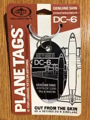DC-6 Black/White Combo PlaneTag, PlaneTags