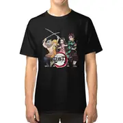 Funny Demon Slayer Manga Inosuke Zenitsu Nezuko Tanjiro T-shirt TEE