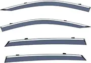 Window Visor Compatible for BMW X2 F39 2018 2019 2020 2021 2022 Car Rain Shield Deflectors Awning Trim Cover Exterior Car Accessories(Electroplating)