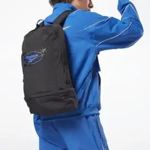 Reebok 包包 Classic Backpack 黑 藍 後背包 置鞋層 雙肩背 男女款 FM4861