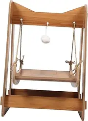 SUPVOX Cat Hammock Wooden Swing for Cats Cozy Sleeping Bed Relaxing Lounging Space