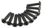 Axial AXA436 M3x12mm Hex Socket Tapping Button Head Black (10) EXO / SCX10