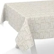 Moderna Oilcloth Tablecloth Wax Tablecloth Washable Garden Tablecloth Round Oval Square Labyrinth Moderna 180 x 140 cm Cut Edge