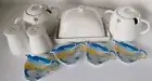 Symphony Alfresco covered butter dish, 2 jam pots, salt/pepper, 4 teabag holders