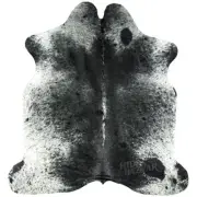 Black Salt and Pepper Cowhide Rug