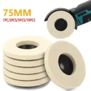 3" Wool Felt Polishing Buffing Wheel Grinding Tool Buffer Pad For Angle Grinder