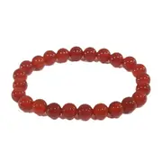 Gemstone Power Bead Bracelet Carnelian
