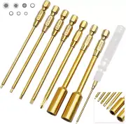Titanium RC Hex Driver Bit Set 1.5/2.0/2.5/3.0Mm Allen Wrench Keys, M4 Lock Nuts