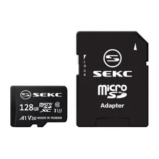 【SEKC】64GB MicroSDXC UHS-1 V10 A1記憶卡-附轉卡