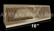 Baseboard Register/Diffuser 16" - Brown/Beige - New