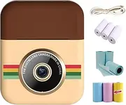 Themal Instant Print Camera for Kids Children HD Video Recording Dual Lens Photo Camera with 32GB TF Card, 9 Print Paper, 12 Colors Pen for Girls Boys Birthday