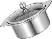 CANIGHT Hot Pot Mandarin Duck Pot Cooking Pots with Glass Lid Hotpot Pot with Divider Kitchen Hot Pot Multi-purpose Pot Kitchen Hotpot Pot Stainless Steel Hot Pot Hot Pot Pot Hot Pot Kit