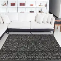 在飛比找Yahoo奇摩購物中心優惠-【Fuwaly】德國Esprit home迴紋(黑)地毯-1