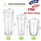 AU 2 Pack 32oz /24 oz Replacement Cup Mug for Nutri Ninja Bullet Parts Auto IQ