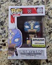 2021 WWE Funko POP! 93 Rey Mysterio GITD Amazon Exclusive