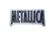 Metallica Load Woven Logo Iron On Patch (Black/White) (One Size)