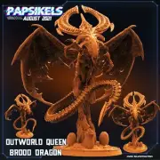 Outworld Queen Brood Dragon | DnD Miniatures | Tabletop Gaming| Tabletop