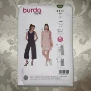 BURDA 6134 MISSES JUMPSUITS Sewing Pattern Sizes 8 - 18 Skill: EASY