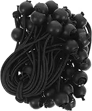 HIAKDOFT 50Pcs Elastic Bungee Cord with Balls Versatile Tie Down for Tents Tarps Motorhomes and Outdoor Furniture Elastic Rope for Camping and