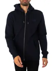 Superdry Men's Essential Logo Zip Hoodie, Blue