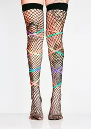 Magic Sass Fishnet Thigh Highs