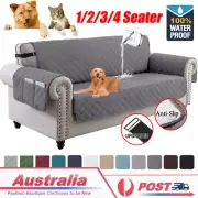 1/2/3/4 Seater Pet Sofa Cover Protector Quilted Couch Cover Slipcover Waterproof