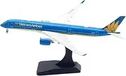 Pre-Built Model Aircraft 16CM 1/400 Large Scale Die-cast Airplane for Vietnam Airlines A350-900 VN-A899 Removable Landing Gear Aircraft Miniature Airplane Model