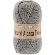 Mary Maxim Natural Alpaca Tweed Yarn-Grey Y083-309